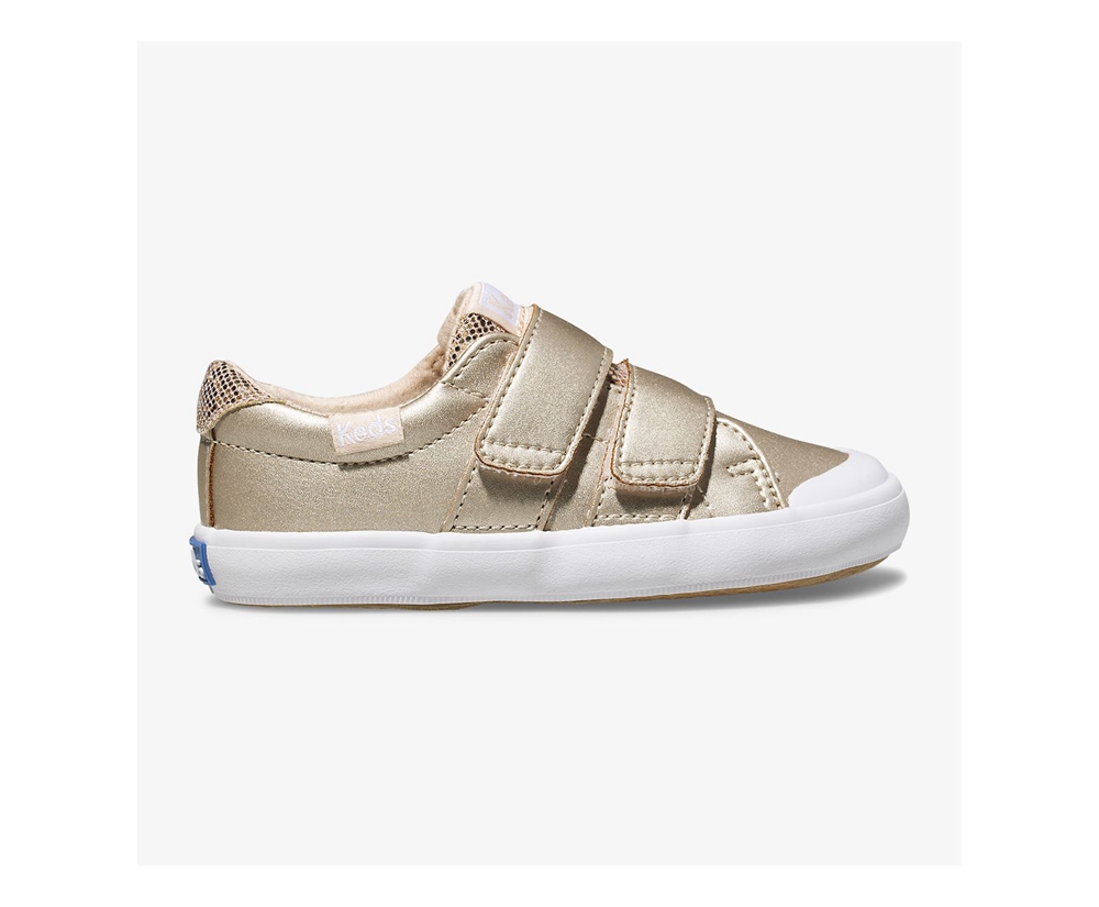 Slip Ons Keds Niños Rosas Doradas - Courtney - 956-LQNFUJ